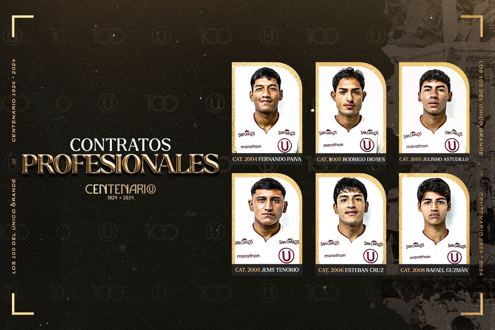 Universitario: Seis talentos de las divisiones menores firmaron su primer contrato profesional