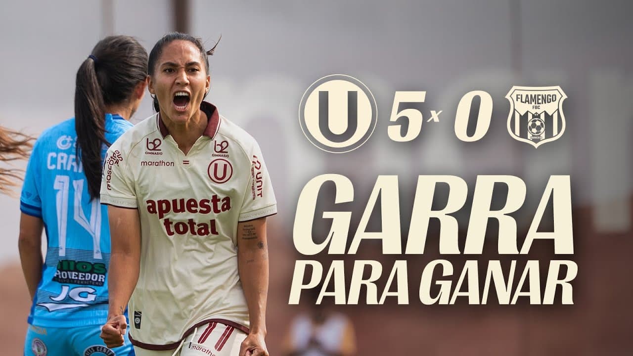 🦁 GARRA CREMA EN CAMPO MAR U 🔴🟡 | Universitario 5 - 0 Flamengo FBC