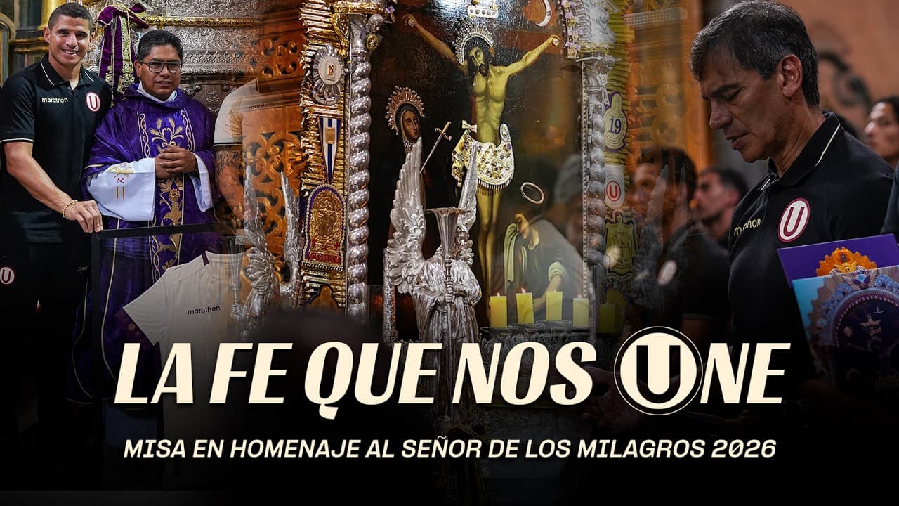 UNIVERSITARIO RENOVÓ SU FE ANTE EL SEÑOR DE LOS MILAGROS 🙏🔴🟡