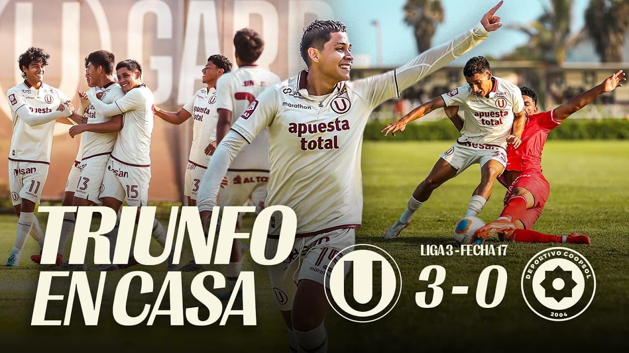 TRIUNFO EN CASA 🔴🟡 | Universitario 3 - 0 Deportivo Coopsol | LIGA 3