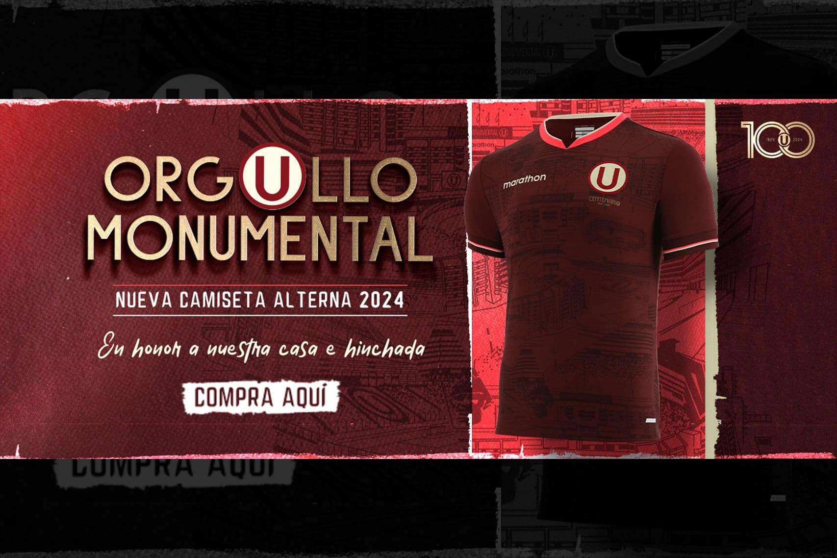 Universitario presenta la camiseta alterna para el Centenario