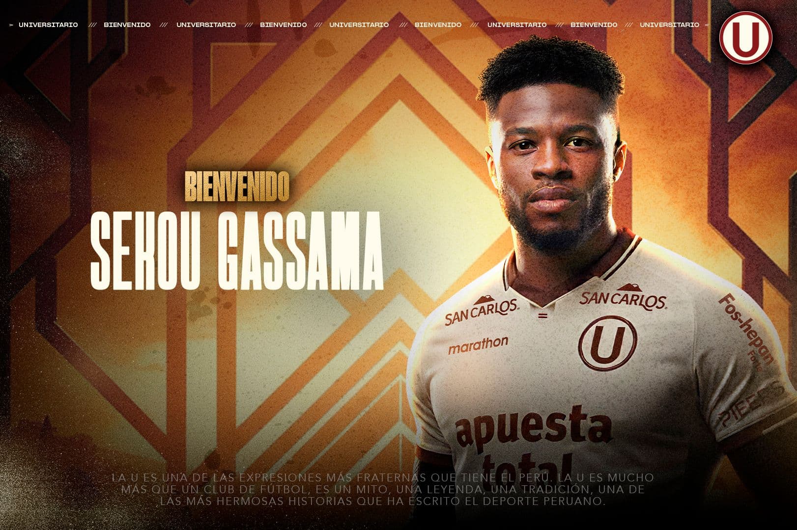 El delantero Sekou Gassama se suma a Universitario de cara a la temporada 2026