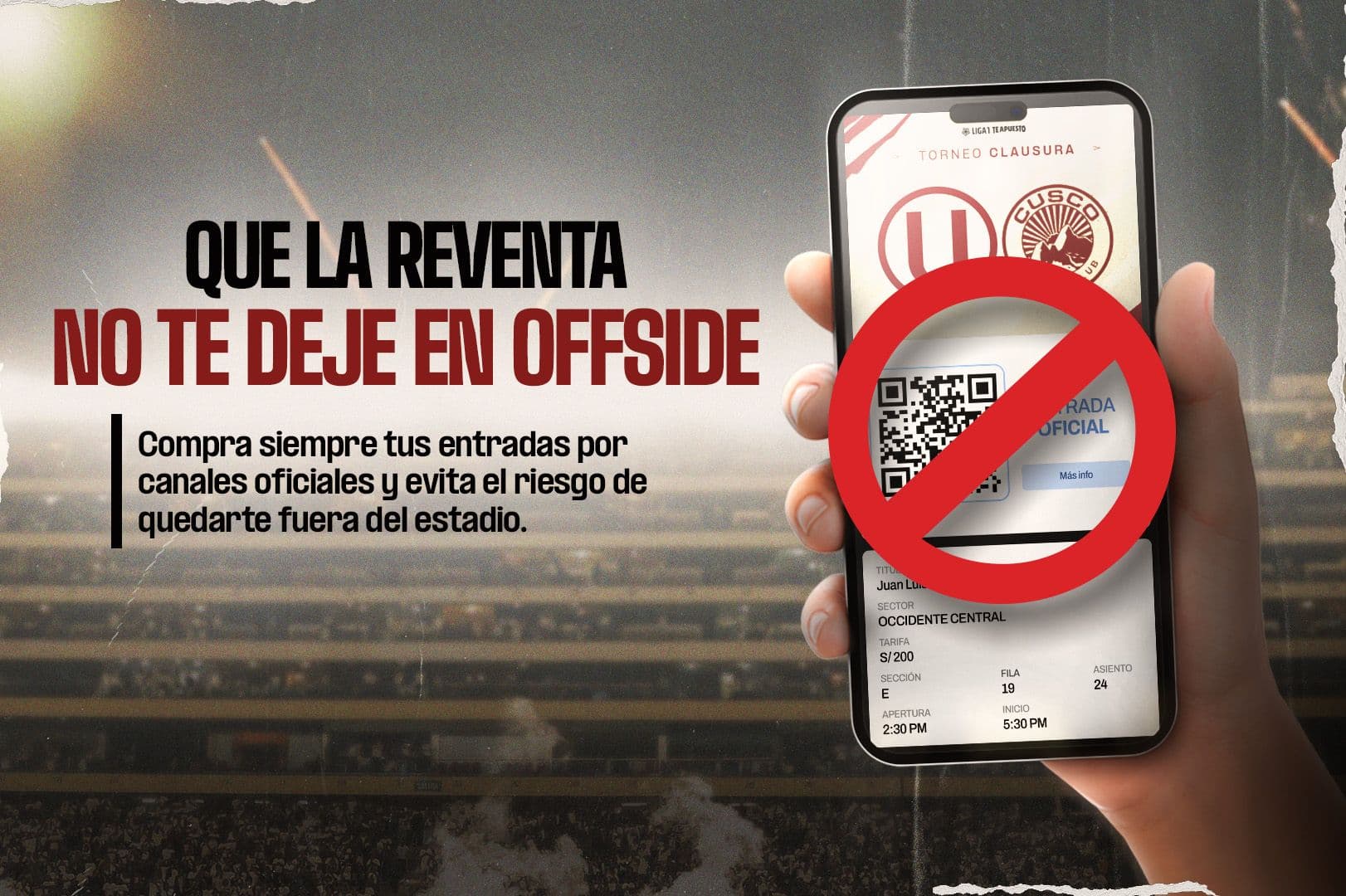 Universitario de Deportes lanza campaña contra la reventa de entradas