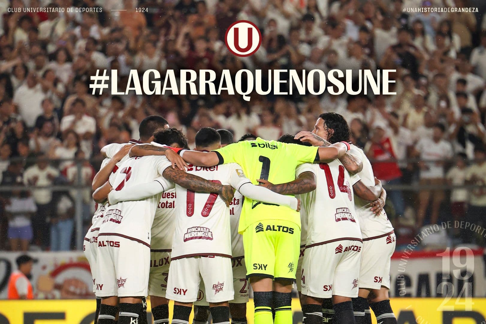 Universitario se suma a la campaña #LaGarraQueNosUne para apoyar a damnificados