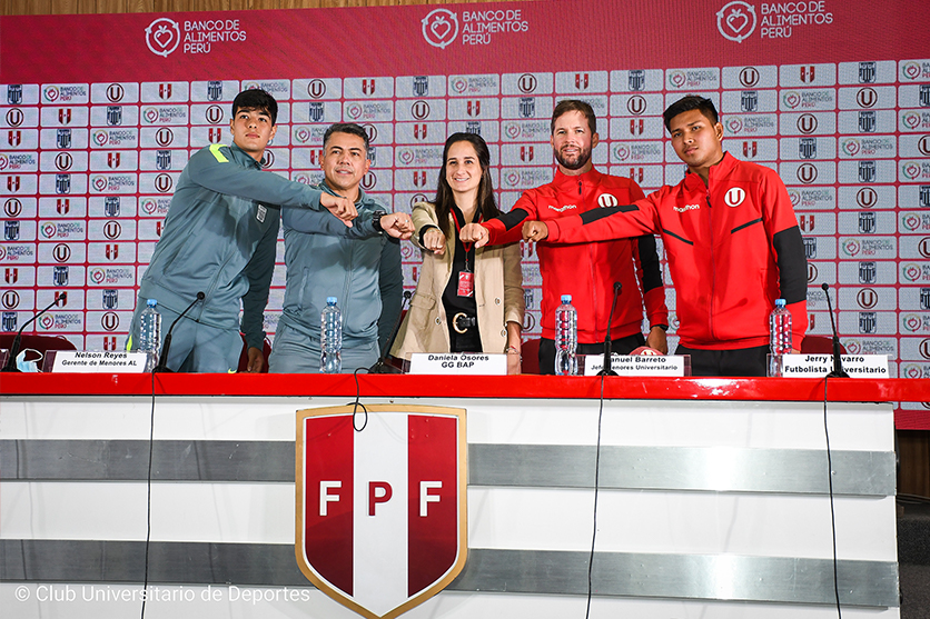 El Banco de Alimentos Perú y Universitario de Deportes se unen para alentar la vida sana