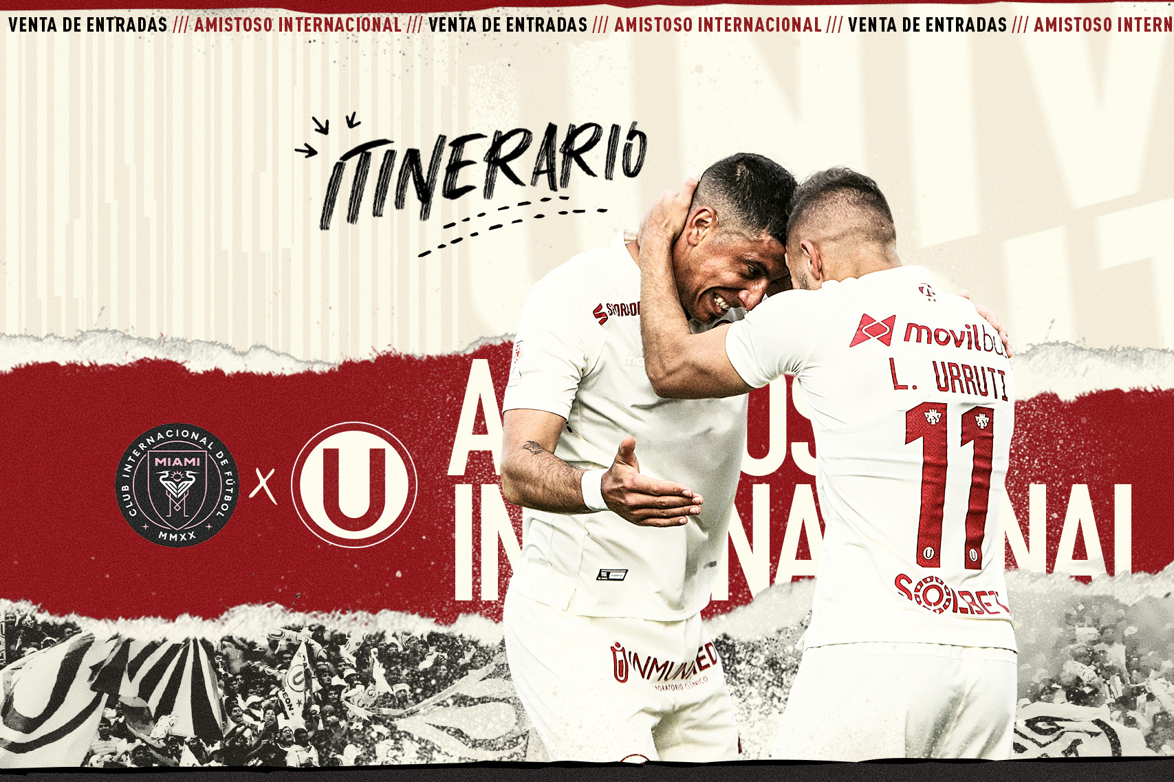 Universitario enfrenta en su primer amistoso internacional de la temporada al Inter Miami CF