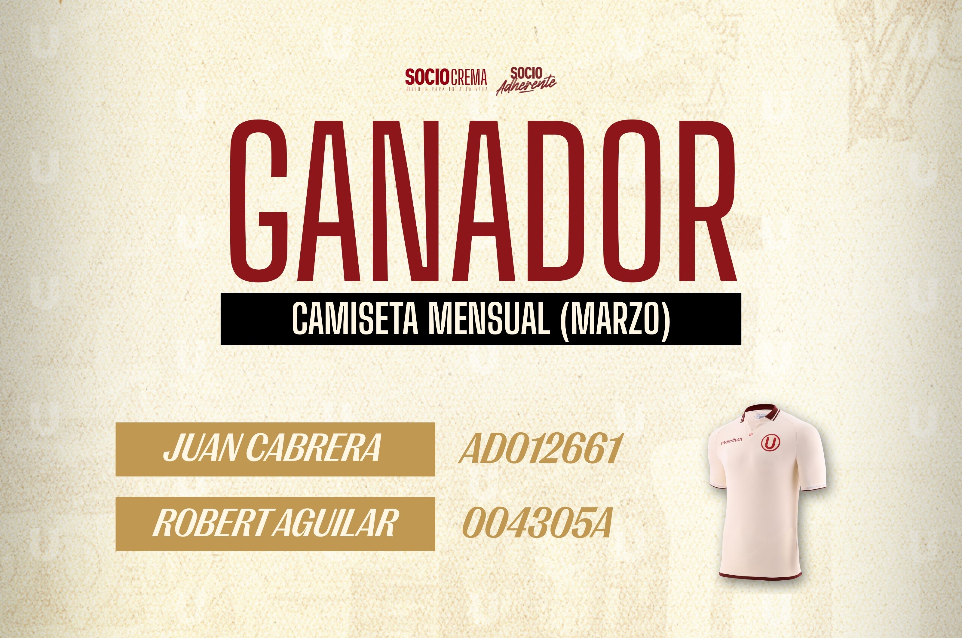 ¡CONOCE A LOS GANADORES DEL MES DE MARZO!